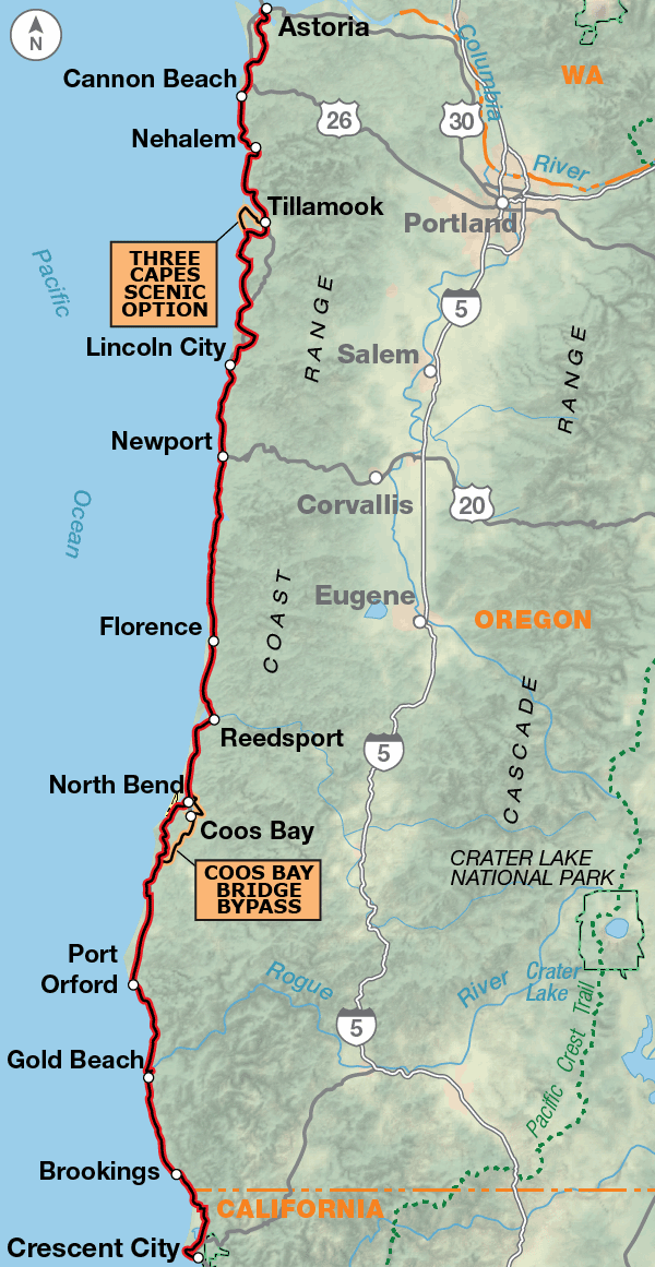 boondocking oregon coast map