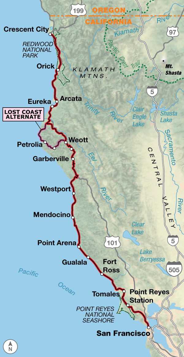 Pacific Coast Adventure Cycling Route Network Adventure Cycling Association