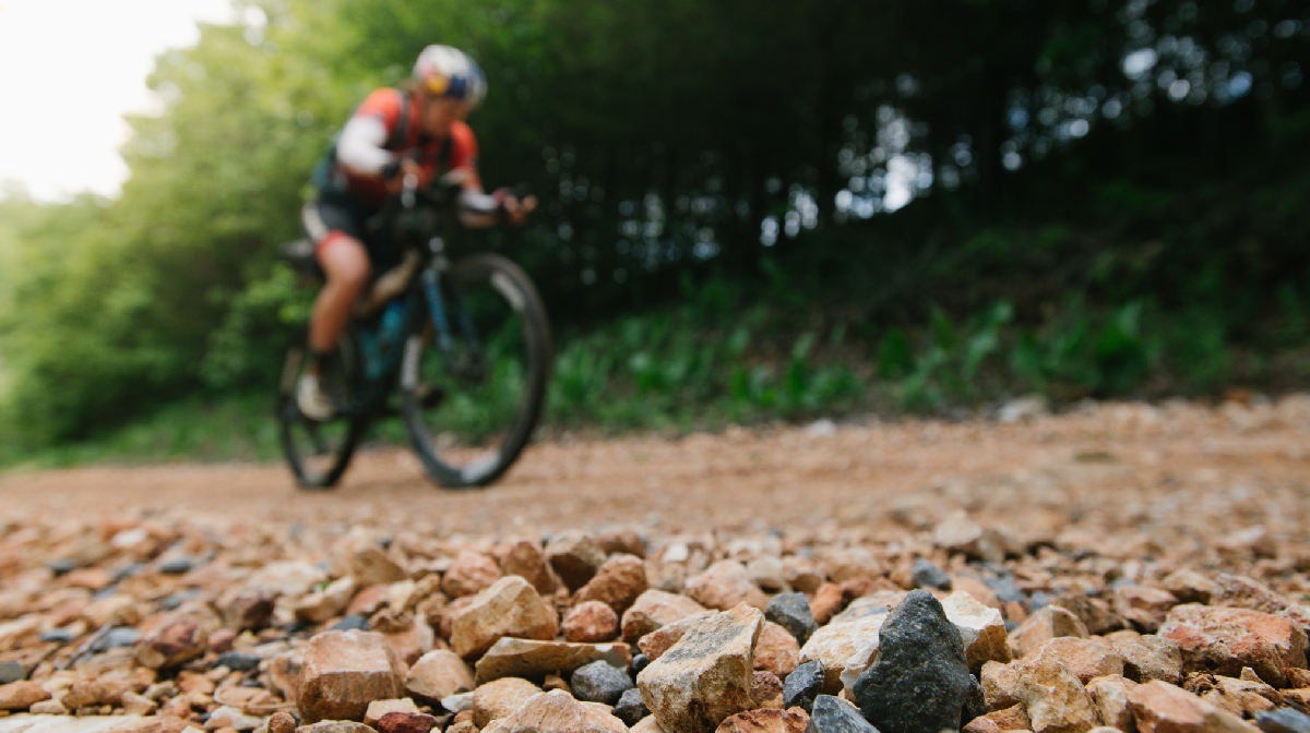 Rebecca Rusch riding the Arkansas High Country Route.