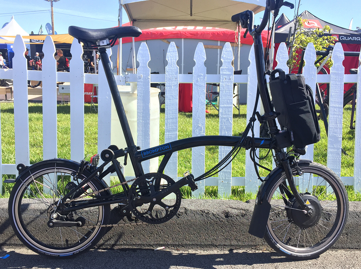Brompton eBike is a folding electric touring bike