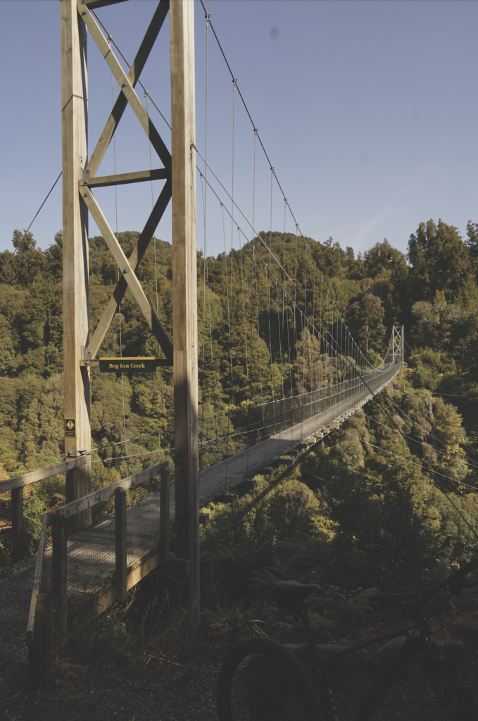 A suspension bridge